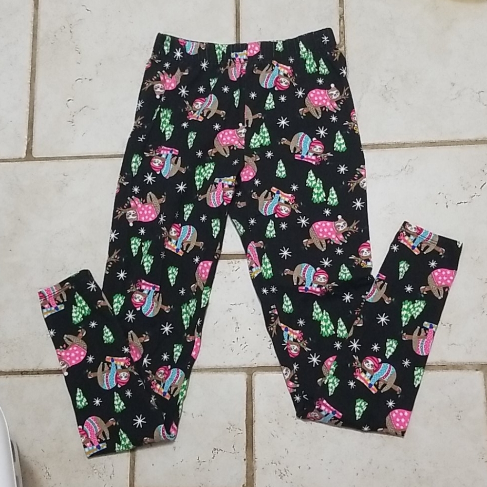 Xmas sloth leggings